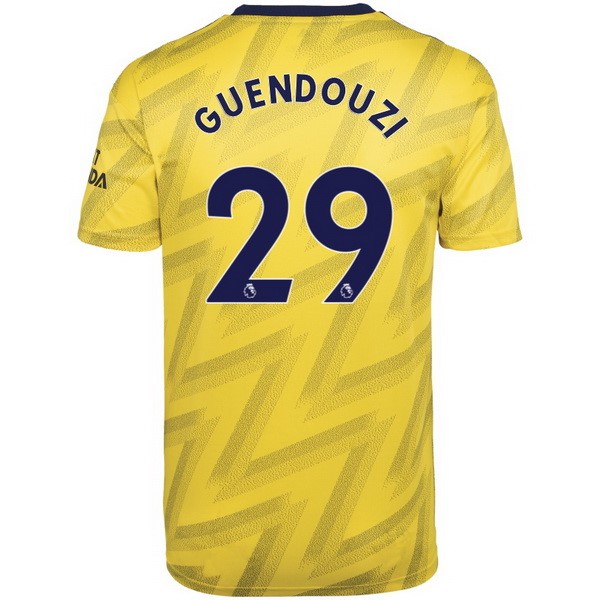 Camiseta Arsenal NO.29 Guendouzi Segunda equipo 2019-20 Amarillo